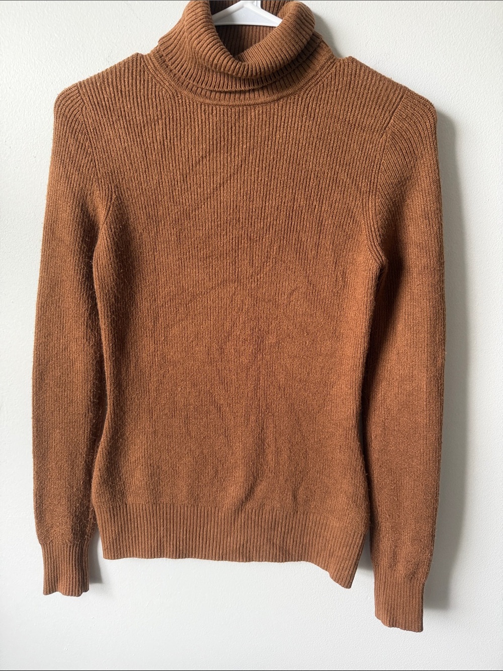 French Connection Men's Turtleneck Sweater - Chestnut Brown Small